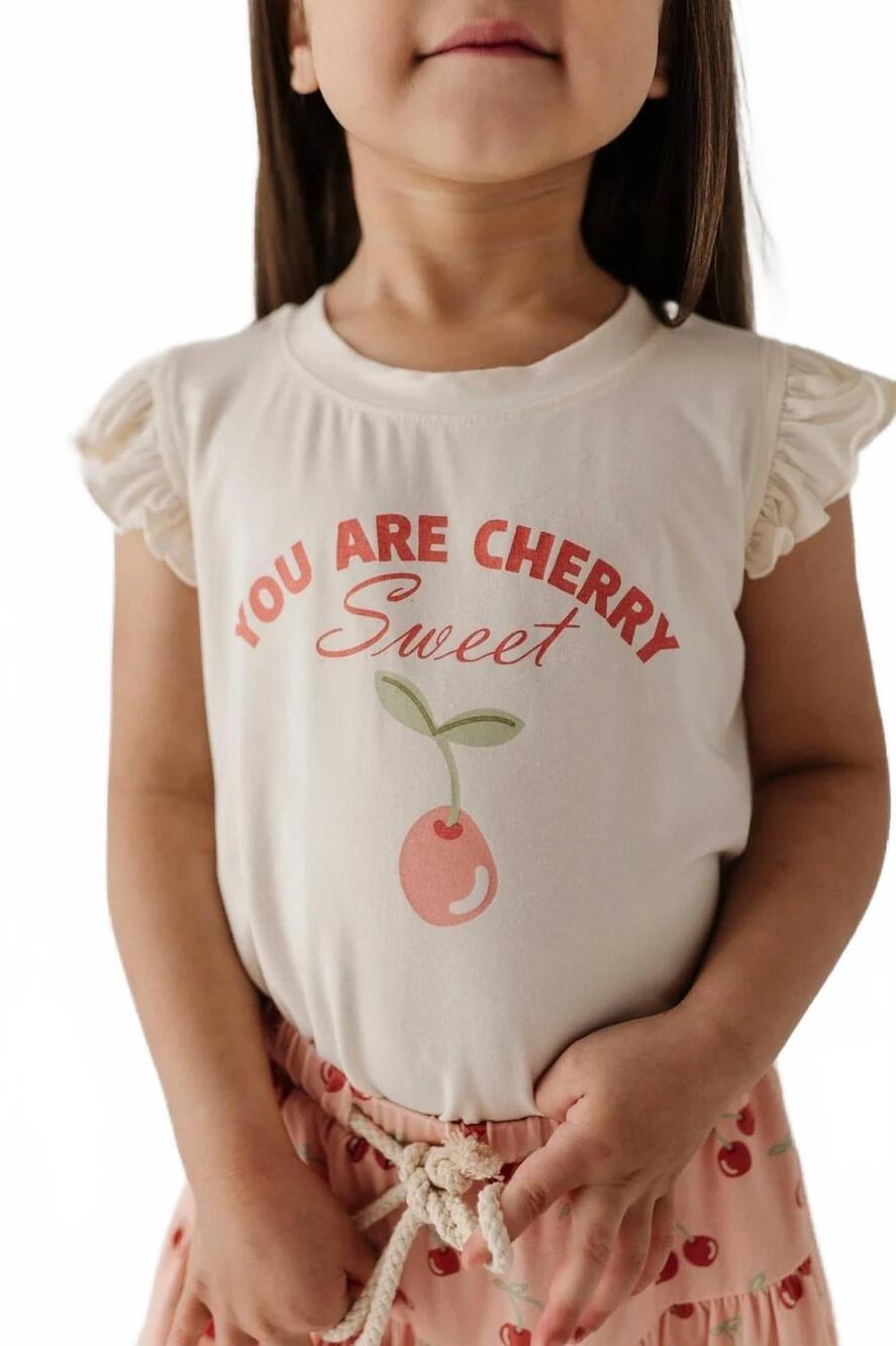 NEW BABYSPROUTS girl's sleeveless top in you are cherry sweet
